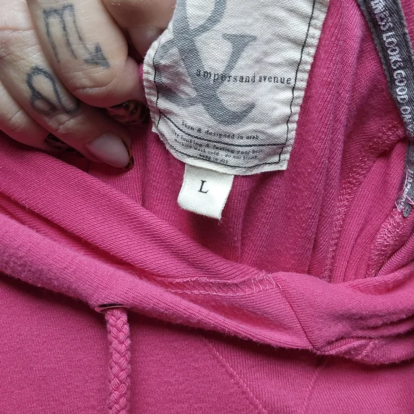 AMPERSAND AVE Vibrant Pink‎ Women's Hoodie - Picture 3 of 3